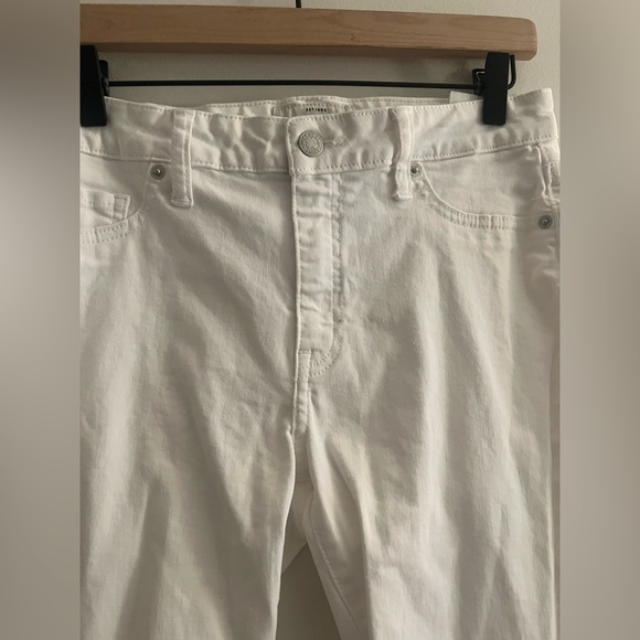 Lucky Brand Hayden Crop White Jeans Size 6 28 Mid Rise Stretch Denim Cropped - Picture 3 of 7